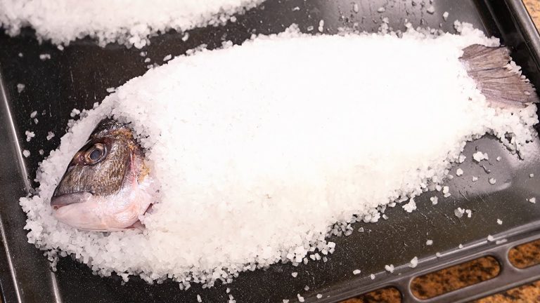 Doradas a la sal en el horno
